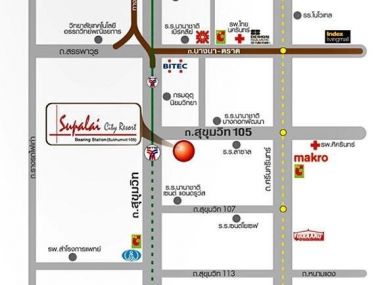 ให้เช่าคอนโดศุภาลัยซิตี้รีสอร์ท 1 ห้องนอน สุขุมวิท 105 ซอยลาซาล