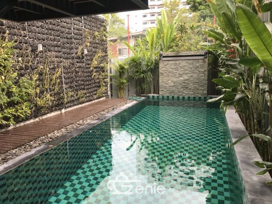 Unique 3 residential townhouses with pool in Ekkamai for Sale as one freehold lot