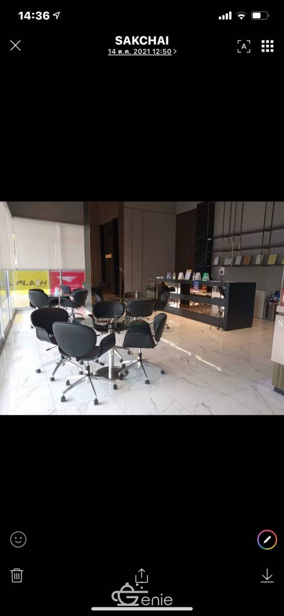 Shop for rent, the area under the Supalai Veranda Rama 9 condo to do business, trade, on Rama 9 Road.