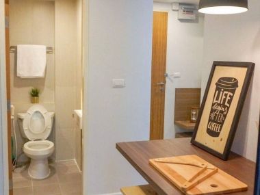 For rent at Zenith Place Sukhumvit 42  Size 28.5 sqm. 1 Bedroom 1 Bathroom Floor 2nd 12,000THB/month Fully furnished