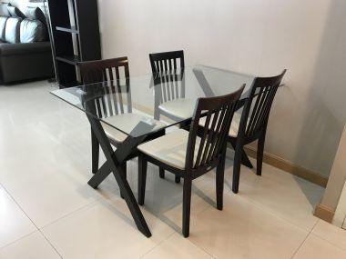 For rent at Supalai Premier Place Asoke size 58 sqm. 1 Bedroom 1 Bathroom 16,000 THB/month Fully furnished