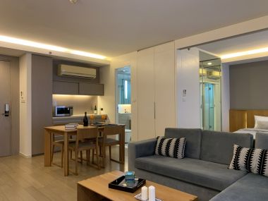 For rent! !! at MODE Sukhumvit 61 1 Bedroom 1 Bathroom 38, 000/month Fully furnished