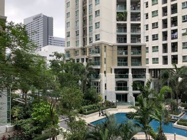 คอนโดให้เช่า! Belle Grand Rama 9 เพียง 50,000บาท/เดือน  2 ห้องนอน 2 ห้องน้ำ 105.77 ตรม. ชั้น 7 อาคาร C2 ใกล้ MRTพระราม9 เฟอร์นิเจอร์ครบพร้อมเข้าอยู