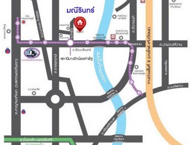 บ้านเดี่ยว ม.มณีรินทร์ รัตนาธิเบศร์-ท่าอิฐ ใกล้ทางด่วน งามวงศ์วาน และ เพียง 10 นาที ถึงรถไฟฟ้า สถานีบางรักน้อยท่าอิฐ