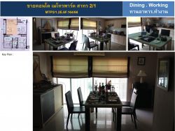 Sale condo Metro Park Sathorn 2/1 type 2 BR 1 WC 57 sqm Price B 2.2 m