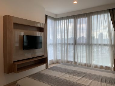 For rent! !! at Rhythm Sukhumvit 50 2 Bedroom 2 Bathroom 34, 000/month Fully furnished (can negotiate )