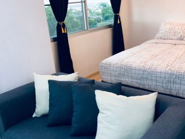 A space for sale, Sukhumvit 77, 6th floor, G building, 35 sqm., beautiful room, good view, no block