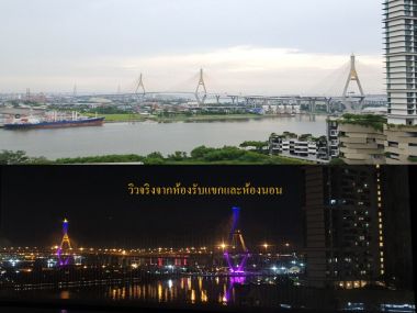 New Fully Renovated Room for Rent at S.V. City Condo Rama III 2 bedrooms 65 sqm. River View