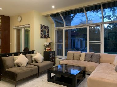 House for sale, luxury house, Laddarom Elegance, Kaset Nawamin, The owner takes good care of the house.