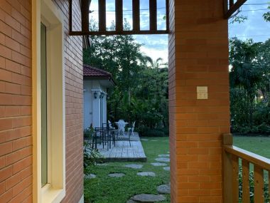 House for sale, luxury house, Laddarom Elegance, Kaset Nawamin, The owner takes good care of the house.