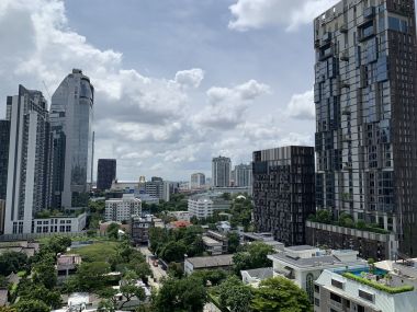 Well-designed one bedroom for rent with nice garden view at Rhythm Sukhumvit 36/38 (BTS Thonglor) by owner.
