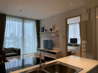 For rent! at Aequa Residents Sukhumvit 49 1 Bedroom 1 Bathroom 60 sqm. 50,000 THB/month Fully furnished