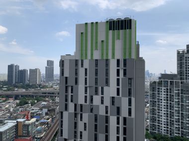 For rent at Wyne by Sansiri 2 Bedroom 2 Bathroom size 62 sqm. 23th Floor 30,000THB/month Fully furnished