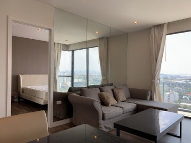 ปล่อยเช่า! The room Sukhumvit 62 ราคาพิเศษเพียง 35,000บาท/เดือน ชั้นสูง วิวสวย 2 ห้องนอนขนาดใหญ่ 75ตรม. ใกล้ BTS ปุณณวิถี เฟอร์นิเจอร์ครบพร้อมเข้าอยู่