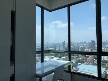 ปล่อยเช่า! The room Sukhumvit 62 ราคาพิเศษเพียง 35,000บาท/เดือน ชั้นสูง วิวสวย 2 ห้องนอนขนาดใหญ่ 75ตรม. ใกล้ BTS ปุณณวิถี เฟอร์นิเจอร์ครบพร้อมเข้าอยู่