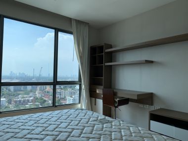 ปล่อยเช่า! The room Sukhumvit 62 ราคาพิเศษเพียง 35,000บาท/เดือน ชั้นสูง วิวสวย 2 ห้องนอนขนาดใหญ่ 75ตรม. ใกล้ BTS ปุณณวิถี เฟอร์นิเจอร์ครบพร้อมเข้าอยู่
