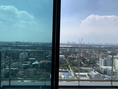 ปล่อยเช่า! The room Sukhumvit 62 ราคาพิเศษเพียง 35,000บาท/เดือน ชั้นสูง วิวสวย 2 ห้องนอนขนาดใหญ่ 75ตรม. ใกล้ BTS ปุณณวิถี เฟอร์นิเจอร์ครบพร้อมเข้าอยู่