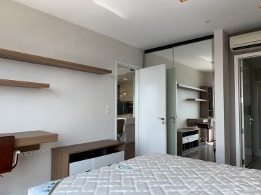 ปล่อยเช่า! The room Sukhumvit 62 ราคาพิเศษเพียง 35,000บาท/เดือน ชั้นสูง วิวสวย 2 ห้องนอนขนาดใหญ่ 75ตรม. ใกล้ BTS ปุณณวิถี เฟอร์นิเจอร์ครบพร้อมเข้าอยู่