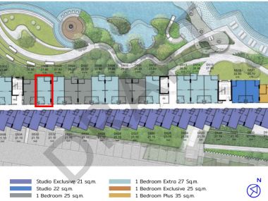 [Sell Per-emption Certificate] Kave Town Colony - Pool View Room tpye 1-Bed Extra and 1-Bed
