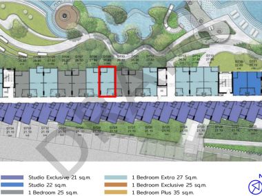 [Sell Per-emption Certificate] Kave Town Colony - Pool View Room tpye 1-Bed Extra and 1-Bed