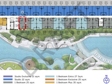 [Sell Per-emption Certificate] Kave Town Colony - Pool View Room tpye 1-Bed Extra and 1-Bed