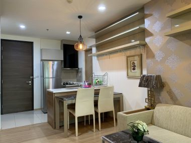 ปล่อยเช่า! Rhythm Sukhumvit 50 ในราคาเพียง 28,00บาท/เดือน 2 ห้องนอน 2 ห้องน้ำ 45ตรม. ใกล้ BTS อ่อนนุช  เฟอร์นิเจอร์ครบพร้อมเข้าอยู่ รหัส 2937