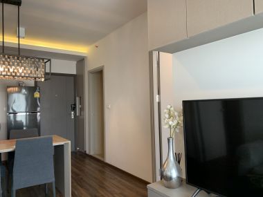 For sale/rent ! Ideo Sukhumvit 93 6,950,000 baht / half transfer fee Rent 35,000 baht 2 always 2 Caribbean Size 52.28 sq m. Near BTS Bang Chak Code 2983