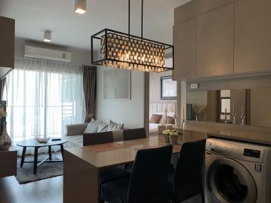 For sale/rent ! Ideo Sukhumvit 93 6,950,000 baht / half transfer fee Rent 35,000 baht 2 always 2 Caribbean Size 52.28 sq m. Near BTS Bang Chak Code 2983