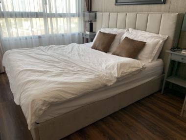 For sale/rent ! Ideo Sukhumvit 93 6,950,000 baht / half transfer fee Rent 35,000 baht 2 always 2 Caribbean Size 52.28 sq m. Near BTS Bang Chak Code 2983