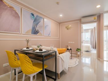 Notting Hill Bearing คอนโดตกแต่งใหม่ เข้าอยู่ได้เลย  สวยหรู ชั้น 7 วิวเมือง ทิศเหนือ ลมดี ไม่ร้อน || 8𝟬𝟬ม. 𝘽𝙏𝙎 แบริ่ง ||  ผ่อนสบาย 6,𝙭𝙭𝙭  รหัส 3115
