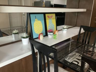 ให้เช่า! Belle Grand Rama9 2 ห้องนอน 1 ห้องน้ำ 58 ตรม. เพียง 30,000บาท/เดือน เฟอร์นิเจอร์ครบพร้อมเข้าอยู่ รหัส K-0052