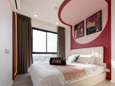 Newly decorated condo, Chic-Chic📷 || Next to Kasetsart University fence || 📷Easy installments 8,XXX baht || Near Central Ladprao ||📷BTS Bang Bua || Interior designers were inspired to decorate this room. From the artists of the band Blackpink📷 which combines brightness and strength But it still conceals the perfect elegance.  Code 3329