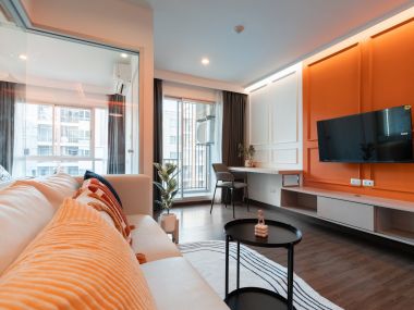 คอนโดแต่งใหม่ 35 ตรม.| ผ่อนเพียง 7,xxx บาท | 600 ม. BTS แจ้งวัฒนะ-ปากเกร็ด28 | ห้างเซ็ลทรัลแจ้งวัฒนะ 600 ม. | รพ.เวิลด์เมดิคอล 700 ม. | ได้รับแรงบันดาลใจสีของแบรนด์ Hermès! รหัส 3354