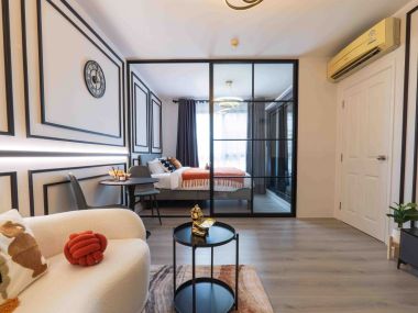 คอนโดแต่งใหม่สไตล์อยู่ยุโรป || 🏙 ผ่อนเพียง 5,000 บาท || 🚉 ใกล้ รฟฟ.สายสีชมพู || ใกล้ Fashionisland & The Promenade || 😋อุดมสมบูรณ์ด้วยร้านค้าและร้านอาหาร รหัส 3434