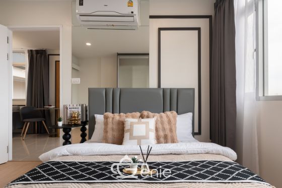 Large condo 40 sq.m. || 🛍 7 minutes to Central Bangna || 🚝 Near BTS Punnawithi || Installment only 7,xxx baht || 🤩 7-11 opposite the condo Code 3504