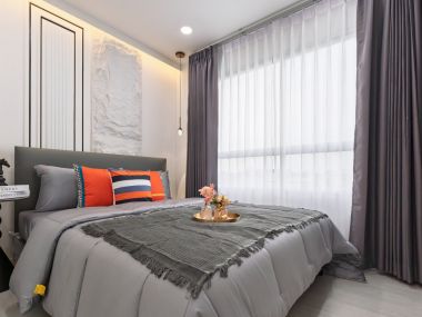 #Nawamin || ✨Luxury decorated condo || 5 minutes to 🛍️The Mall Bangkapi and 🚝MRT Bangkapi || Installments only 4,xxx baht || 😋 Surrounded by shops and restaurants || Multiple public transportation routes Code 3521
