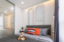 #Nawamin || ✨Luxury decorated condo || 5 minutes to 🛍️The Mall Bangkapi and 🚝MRT Bangkapi || Installments only 4,xxx baht || 😋 Surrounded by shops and restaurants || Multiple public transportation routes Code 3521