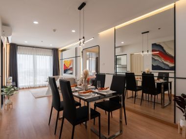 #Chaeng Watthana New condition 🤯 Large 81 sq m. 2 bedrooms 2 bathrooms | Installment only 12,xxx | Private parking 🚝 300 m. MRT Muang Thong Thani | 3 minutes Central Chaeng Watthana | 😍 Luxurious decoration | 😋 7-11 next to the project Code 3530