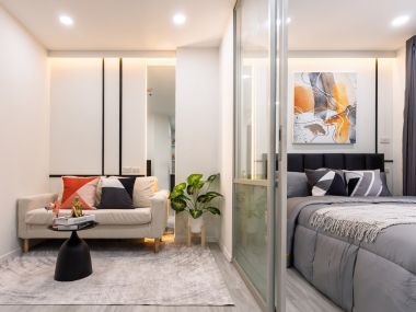 #Nawamin || ✨Luxury decorated condo || 5 minutes to 🛍️The Mall Bangkapi and 🚝MRT Bangkapi || Installments only 4,xxx baht || 😋 Surrounded by shops and restaurants || Multiple public transportation routes code 3542