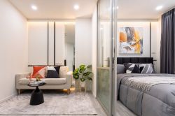#Nawamin || ✨Luxury decorated condo || 5 minutes to 🛍️The Mall Bangkapi and 🚝MRT Bangkapi || Installments only 4,xxx baht || 😋 Surrounded by shops and restaurants || Multiple public transportation routes code 3542