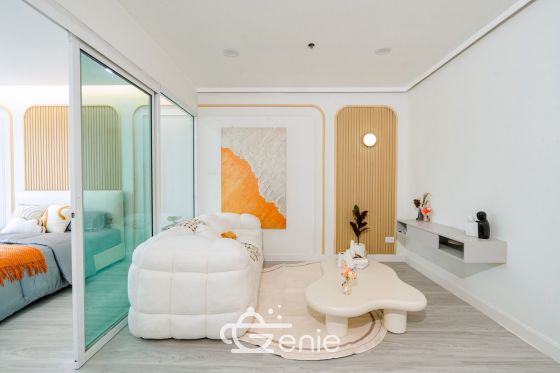 ห้องใหญ่แต่งหรู 40 ตร.ม.|| 3 นาที 🛍️เดอะมอลล์บางกะปิ || 3 นาที 🚝 MRT แยกสำรี || ผ่อนเพียง 7,xxx บาท รหัส3556