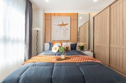 #Ramindra 2 Bedrooms, 48 ​​sq m ✨ Next to the night market near the expressway 💵 Installments as low as 9,xxx THB 🚝 Walking distance to #MRT Wacharaphon || 🛍️ 10 minutes to #Central Ramindra, 10 minutes to Fashion Island Code3575