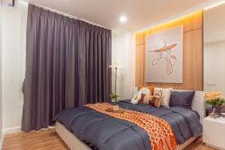 #Ramindra 2 Bedrooms, 48 ​​sq m ✨ Next to the night market near the expressway 💵 Installments as low as 9,xxx THB 🚝 Walking distance to #MRT Wacharaphon || 🛍️ 10 minutes to #Central Ramindra, 10 minutes to Fashion Island Code3575