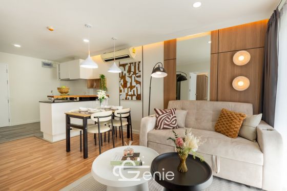 #Ramindra 2 Bedrooms, 48 ​​sq m ✨ Next to the night market near the expressway 💵 Installments as low as 9,xxx THB 🚝 Walking distance to #MRT Wacharaphon || 🛍️ 10 minutes to #Central Ramindra, 10 minutes to Fashion Island Code3575