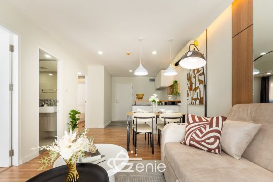 #Ramindra 2 Bedrooms, 48 ​​sq m ✨ Next to the night market near the expressway 💵 Installments as low as 9,xxx THB 🚝 Walking distance to #MRT Wacharaphon || 🛍️ 10 minutes to #Central Ramindra, 10 minutes to Fashion Island Code3575