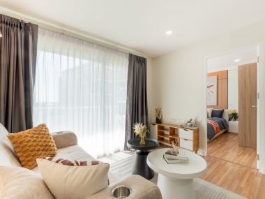 #รามอินทรา  2 ห้องนอน  48 ตรม.  ✨ ติดตลาดนัดเลียบด่วน   💵 ผ่อนเพียง 9,xxx บาท 🚝 เดินถึง #MRTวัชรพล  || 🛍️ 10 นาที  #เซ็นทรัลรามอินทรา   10 นาที แฟชั่นไอซ์แลนด์ รหัส3575