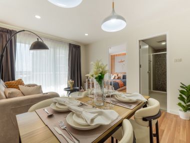 #รามอินทรา  2 ห้องนอน  48 ตรม.  ✨ ติดตลาดนัดเลียบด่วน   💵 ผ่อนเพียง 9,xxx บาท 🚝 เดินถึง #MRTวัชรพล  || 🛍️ 10 นาที  #เซ็นทรัลรามอินทรา   10 นาที แฟชั่นไอซ์แลนด์ รหัส3575