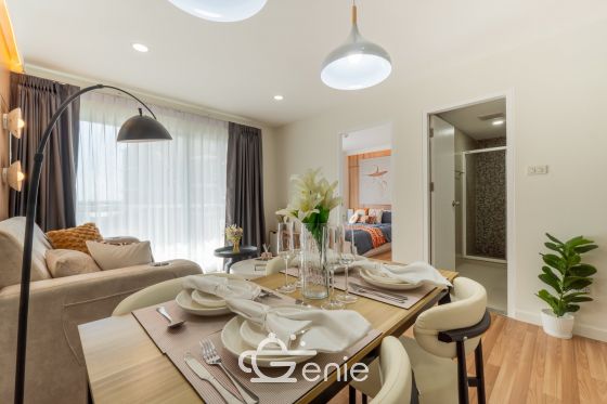 #Ramindra 2 Bedrooms, 48 ​​sq m ✨ Next to the night market near the expressway 💵 Installments as low as 9,xxx THB 🚝 Walking distance to #MRT Wacharaphon || 🛍️ 10 minutes to #Central Ramindra, 10 minutes to Fashion Island Code3575