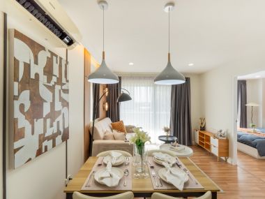 #รามอินทรา  2 ห้องนอน  48 ตรม.  ✨ ติดตลาดนัดเลียบด่วน   💵 ผ่อนเพียง 9,xxx บาท 🚝 เดินถึง #MRTวัชรพล  || 🛍️ 10 นาที  #เซ็นทรัลรามอินทรา   10 นาที แฟชั่นไอซ์แลนด์ รหัส3575