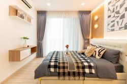 #Rattanathibet – #Khaerai || ⭐️Large, brand new unit with luxurious furnishings || ✨2 bedrooms, 50 sq m || 💵 Installments as low as 7,xxx baht || 🚝 200 meters walk to #MRTBangKraso || 🛍️ 5 minutes to #CentralRattanathibet || 2 minutes to Nonthaburi Provincial Government Center || Near Khaerai Intersection